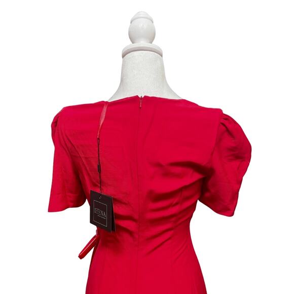 Mac Duggal V Neck Embellished Cut Out Gown Maxi Dress 8 Red NWT - Picture 8 of 10